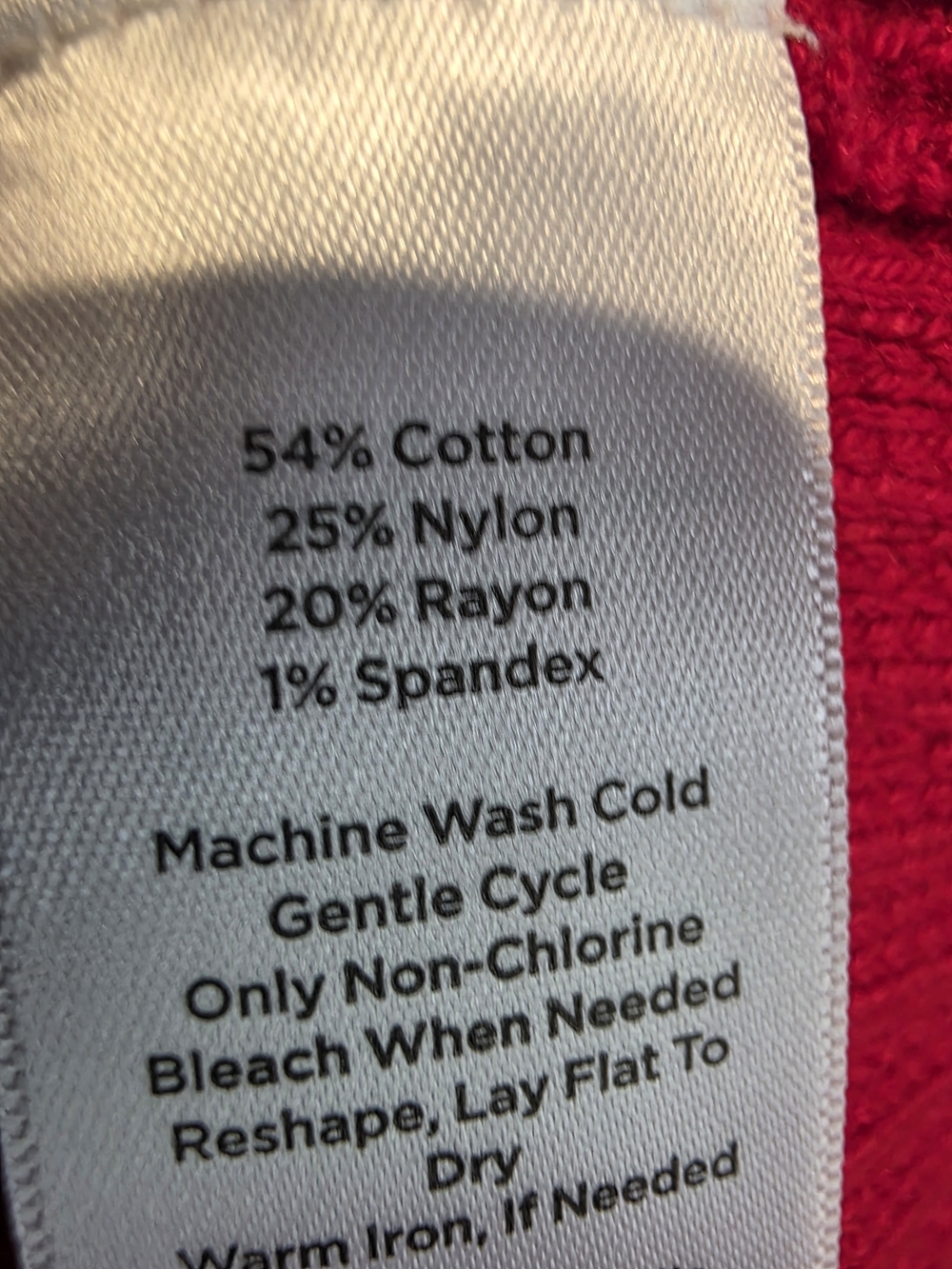 Talbots Red Ribbed Turtleneck Sweater - Picture 5 of 6